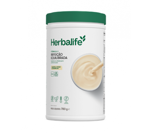  Herbalife  Batido F1 Creme de Baunilha 780g (Nova embalagem)